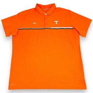 Tennessee Volunteers Mens XXL Polo Nike Dri Fit Orange Poly Blend